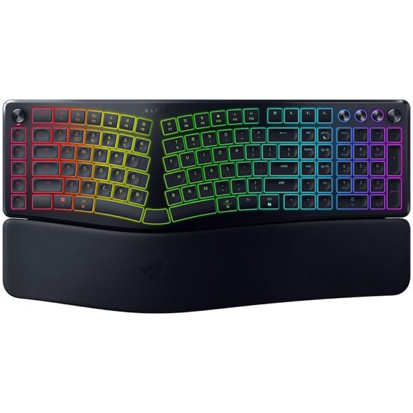 Teclado RAZER Pro Type Ergo Wireless Ergonómico RGB Inglés-Negro