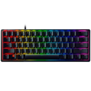 Teclado Gamer Óptico Huntsman Mini 60% Linear Red USB RGB Inglés-Negro (RZ03-03393200-R3U1)