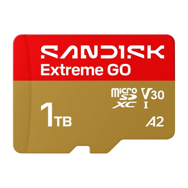 Tarjeta de Memoria MICRO SD Sandisk Extreme Go 1TB V30 A2 4K UHD-SDSQXGN-1T00-GN6MN