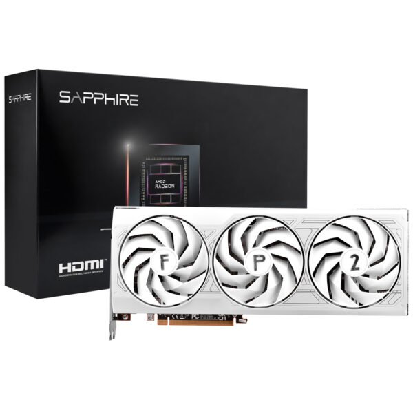 Tarjeta Gráfica SAPPHIRE Gaming Pure FROSTPUNK2 Edition 12 GB Radeon RX 7700XT GDDR6-BLANCO (11335-08CPO)