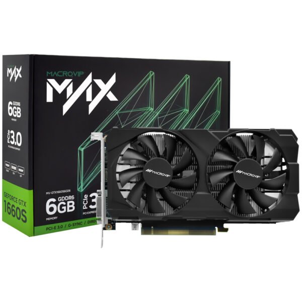 Tarjeta Gráfica Macrovip Max 6 GB GeForce GTX 1660S GDDR6-MV-GTX 1660S6GD6