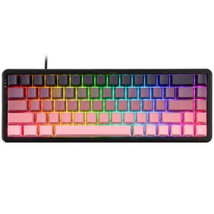 Teclado Gamer Magnético Ajazz AK680 Max Nacodexx Mini USB RGB Inglés-Rosa (985058)