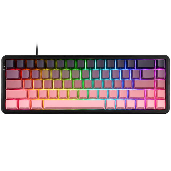 Teclado Gamer Magnético Ajazz AK680 Max Nacodexx Mini USB RGB Inglés-Rosa (985058)