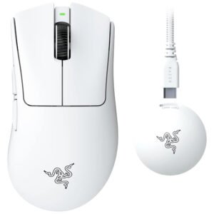 Mouse Gamer Razer Deathadder V4 PRO Wireless - Blanco (RZ01-05330200-R3U1)