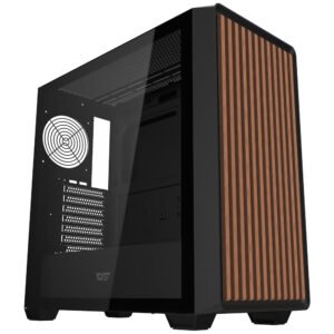 Gabinete Gamer Darkflash DS900WD Wood Mid Tower Negro