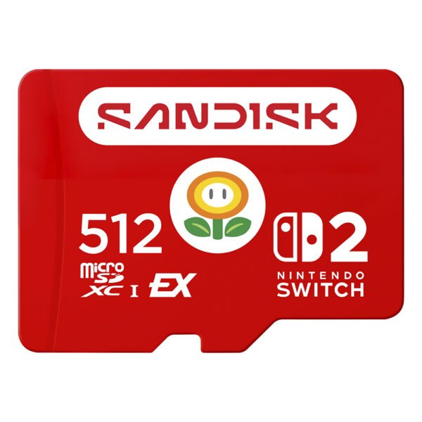 Tarjeta de Memoria MICRO SD Sandisk Express Nintendo Switch 2 Super Mario 512GB-SDSQXFN-512G-GR6ZN