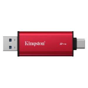 SSD Externo KINGSTON 2TB Dual Portátil USB-C/USB 3.2-NEGRO/ROJO (SPSD/2TB)