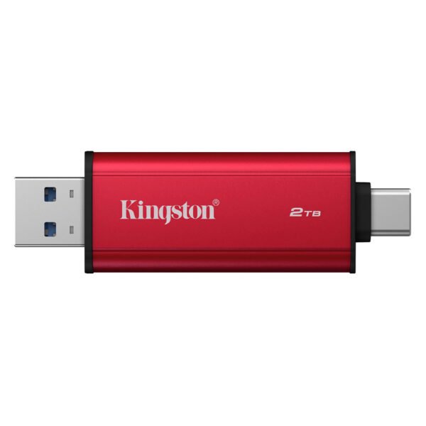 SSD Externo KINGSTON 2TB Dual Portátil USB-C/USB 3.2-NEGRO/ROJO (SPSD/2TB)