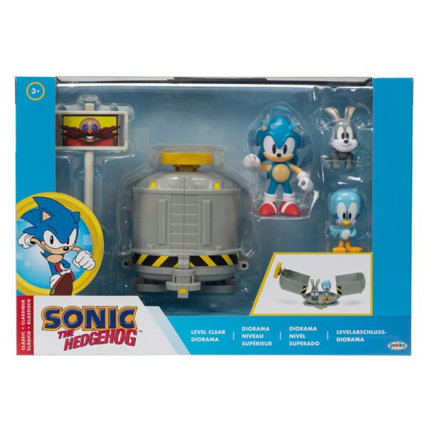 MuÑeco Jakks Sonic The Hedgehog - Level Clear Diorama (8868)