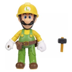 Figura Jakks Super Mario 4"-Builder Luigi (7854)
