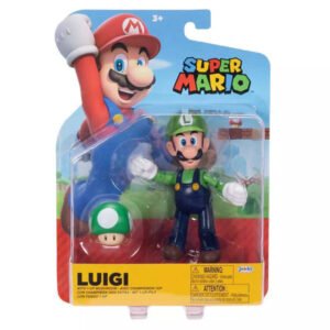 Figura Jakks Super Mario 4"-Luigi (42158)