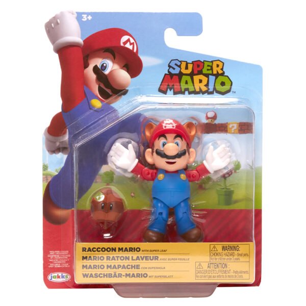 Figura Jakks Super Mario - Raccoon Mario (5608)