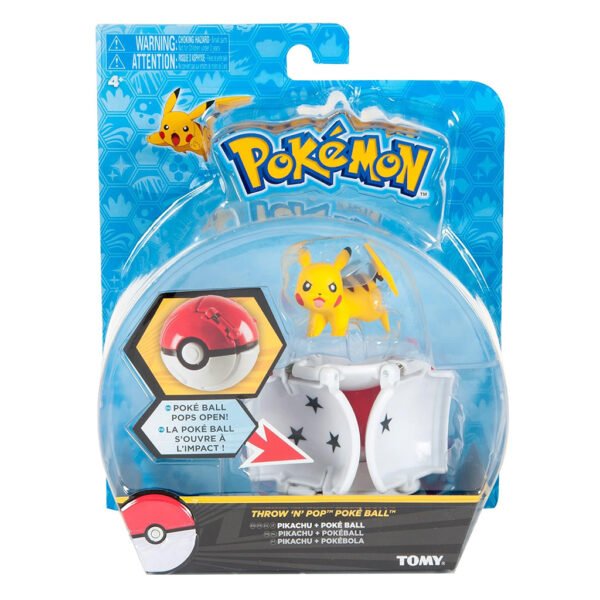 Figura PokÉmon Throw 'n' Pop Pokeball - Pikachu (18874)