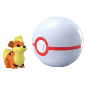 Figura Tomy Pokemon Growlithe + Premier Bola T19138