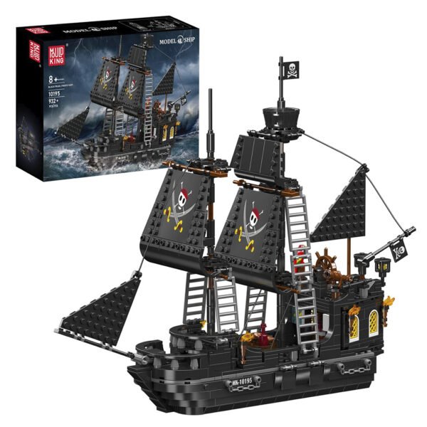 Juguete de Construccion Mould King - Black Pearl Pirate Ship #10195-932 Piezas