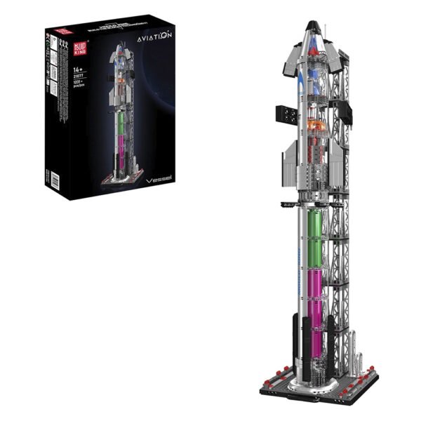 Juguete de Construcion Mould King - Chrome Starship Launch Tower 21077