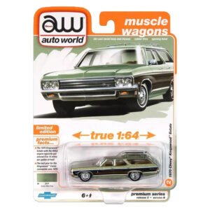 Carrinho Auto World: Luxury CRUISERS-1970 Chevy Kingswood Estate – Escala 1/64