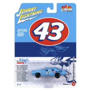 Carrinho Johnny LIGHTNING-1972 Plymouth Road Runner Stock Car – Escala 1/64