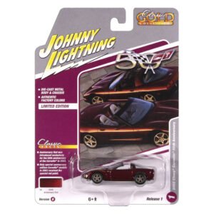 Carrinho Johnny Lightning Classic Gold COLLECTION-2003 Chevy Corvette 50th Anniversary - Escala 1/64