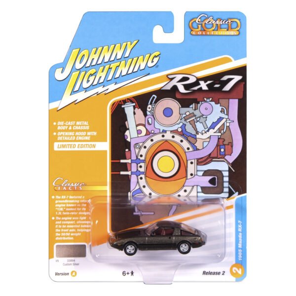 Carrito Johnny Lightning Classic Gold Collection CLASSICS-1985 Mazda RX-7-ESCALA 1/64
