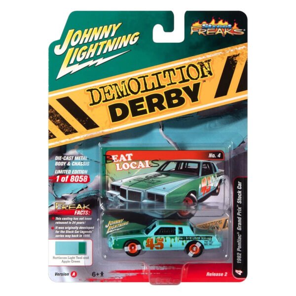 Auto En Miniatura Johnny Lightning Demolition DERBY-1982 Pontiac Grand Prix Stock Car - Escala 1/64 (jlsf024a)