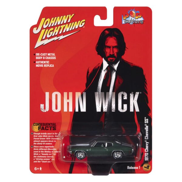 Auto En Miniatura Johnny Lightning John WICK-1970 Chevy Chevelle Ss - Escala 1/64 (06790)
