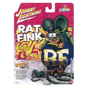 Auto En Miniatura Johnny Lightning Rat Fink - Custom Dragster - Escala 1/64 (jlpc017rfid)