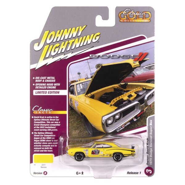 Carrito Johnny Lightning Storage TIN-1970 Dodge Coronet Super Bee - Escala 1/64