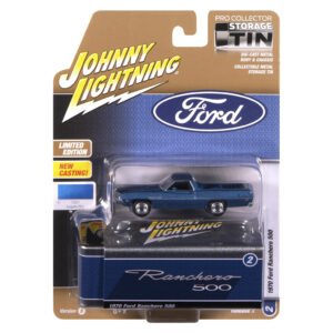 Auto En Miniatura Johnny Lightning Storage TIN-1970 Ford Ranchero 500-ESCALA 1/64 (jlct018)