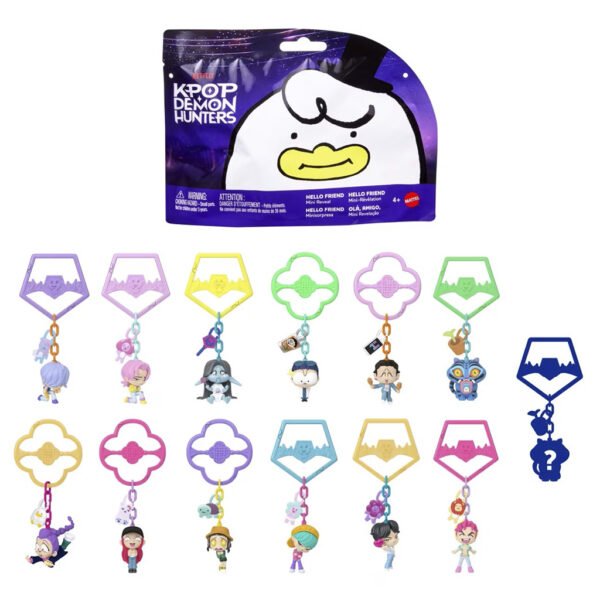 Llaveros Misteriosos de Mattel K-pop Demon Hunters - Mini Huntrx, Saja Boys, Derpy, Sussie