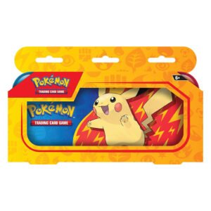 Estuche de Metal Pokemon Tcg: Back To School - Pikachu (2x Sobres de Mejora)