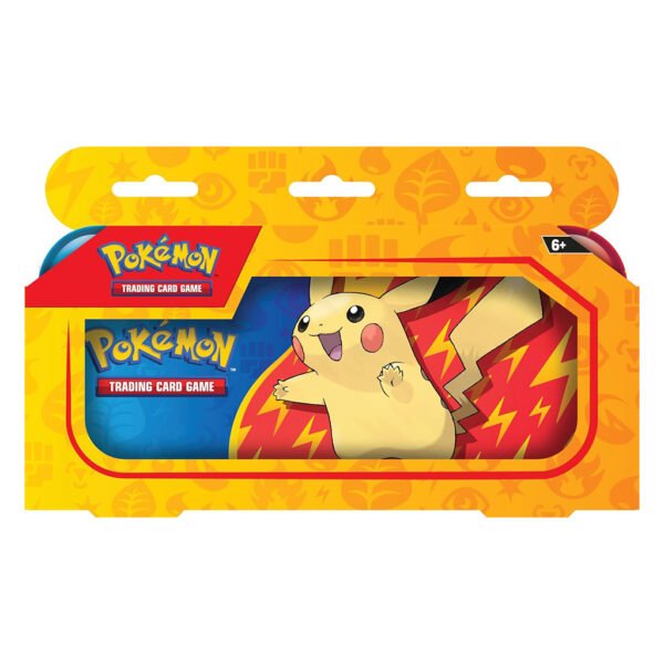 Estuche de Metal Pokemon Tcg: Back To School - Pikachu (2x Sobres de Mejora)