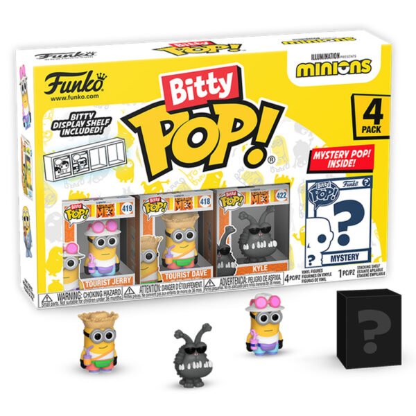 Funko Pop Bitty Mystery Minions - Tourist Jerry 4-PACK (73037)