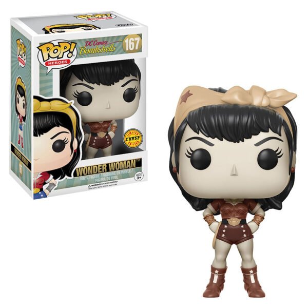 Funko Pop Chase Heroes Dc Comics Bombshells - Wonder Woman 167