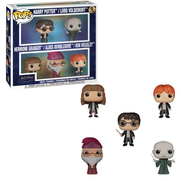 Funko Pop Harry Potter 5-PACK-HARRY Potter, Lord Voldemort, Hermione, Dumbledore & Ron Weasley (94796)