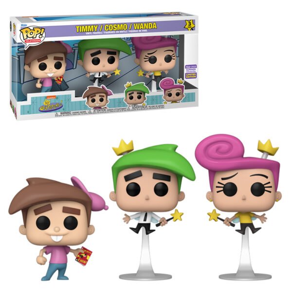 Funko Pop Television Os Padrinhos MÁgicos - Timmy, Cosmo & Wanda 3-PACK (71740)
