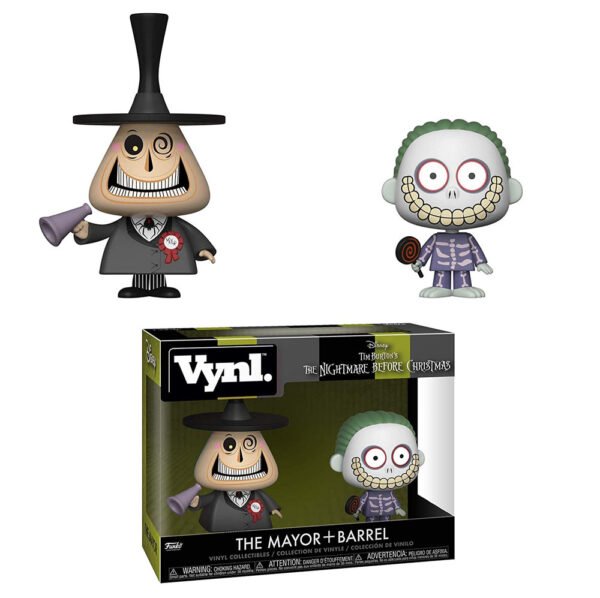 Funko Vynl Disney Nightmare Before Christmas - The Mayor + Barrel 2pack