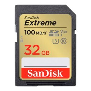 Tarjeta de Memoria SD Sandisk Extreme V30 Class 10 U3 32GB 4K-SDSDXVT-032G-GNCIN