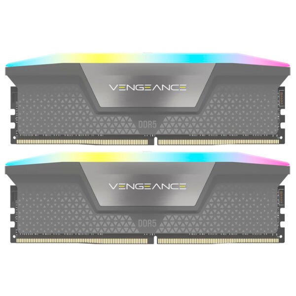 Memoria RAM CORSAIR VENGEANCE RGB DDR5 32GB (2X16GB) 5600MHZ Negro / Gris (CMH32GX5M2B5600Z36K)