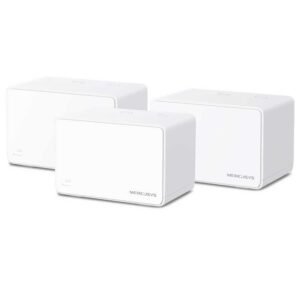 Router Mercusys Halo H80X Whole Home Mesh AX3000 Doble Banda 2.4GHZ 5GHZ WI-FI 6-BLANCO (KIT CON 3)