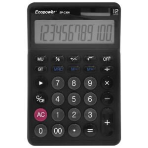 Calculadora EP-C308 12 Digitos – Negro