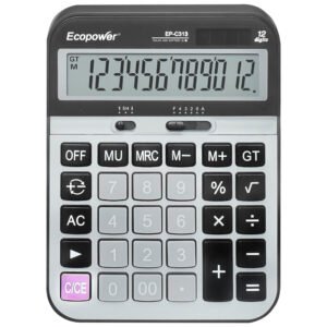 Calculadora EP-C313 12 Digitos – Negro Plata