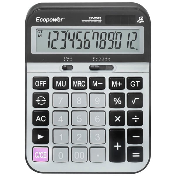 Calculadora EP-C313 12 Digitos - Negro Plata