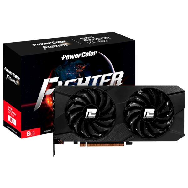 Tarjeta Gráfica POWERCOLOR Fighter 8 GB Radeon RX 7600 GDDR6-8G-F / V2