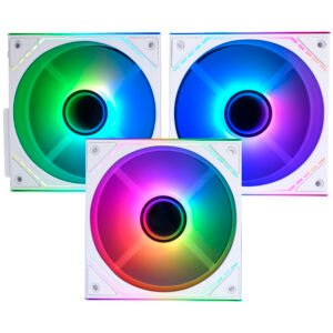 Cooler para Gabinete Thermalright TL-M12QW-S X3 Infinity Mirror ARGB Blanco (KIT CON 3)
