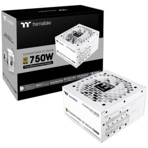 Fuente de Alimentación Thermaltake Toughpower Gt Snow 750W ATX Modular 80 Plus Gold PS TPT 0750FNFAGU W (Atx 3.1)