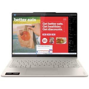 Notebook Lenovo Yoga 7 2-IN-1 14AKP10 AMD Ryzen AI 7 350 Pantalla Touch OLED WUXGA 14.0" 16GB RAM 1Tb SSD Windows 11 Pro - Seashell (Inglés) (83JR0004US)