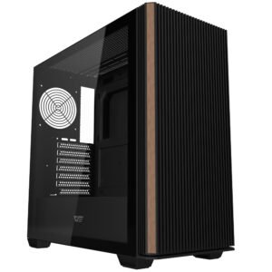 Gabinete Gamer Darkflash DS900WS Wood Mid Tower Negro