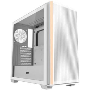 Gabinete Gamer Darkflash DS900WS Wood Mid Tower Blanco