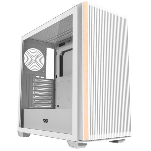 Gabinete Gamer Darkflash DS900WS Wood Mid Tower Blanco